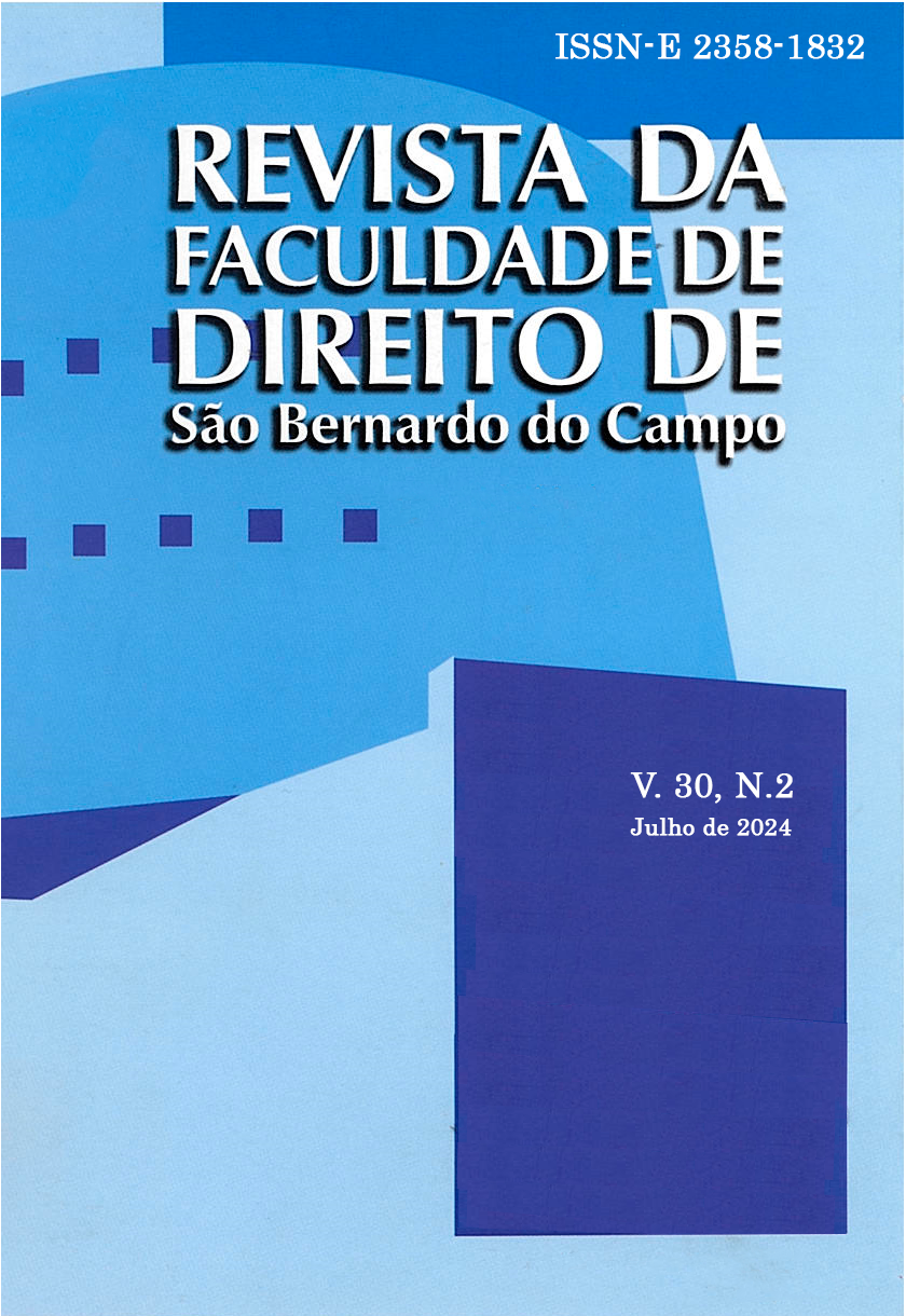 					Visualizar v. 30 n. 2 (2024): REVISTA DA FACULDADE DE DIREITO DE SÃO BERNARDO DO CAMPO
				